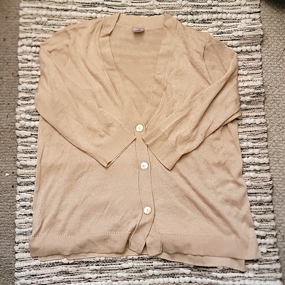 NWOT Plus Size‎ Chico's Metallic Cardigan Size 16